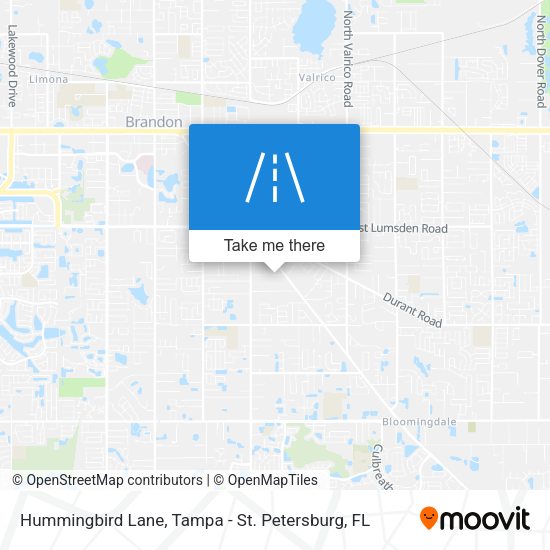 Mapa de Hummingbird Lane