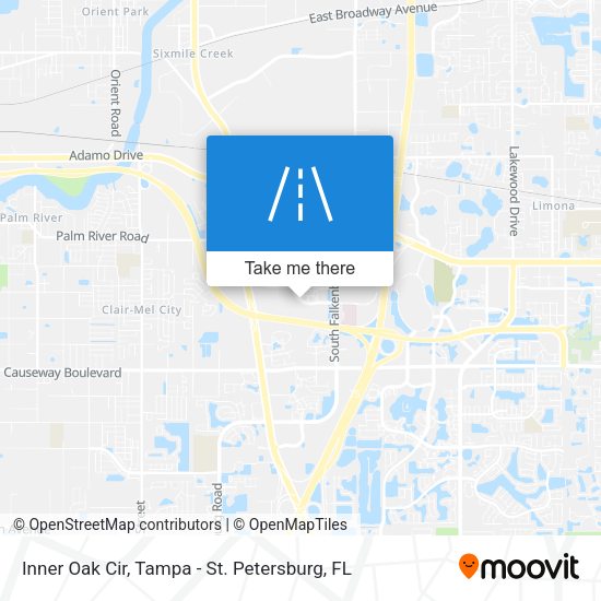 Inner Oak Cir map