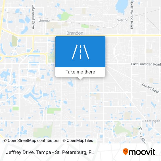 Mapa de Jeffrey Drive