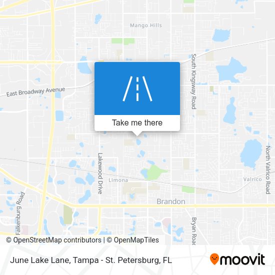 June Lake Lane map
