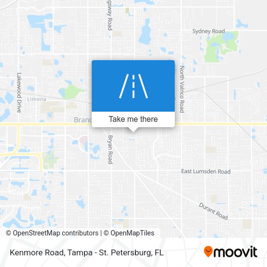 Mapa de Kenmore Road