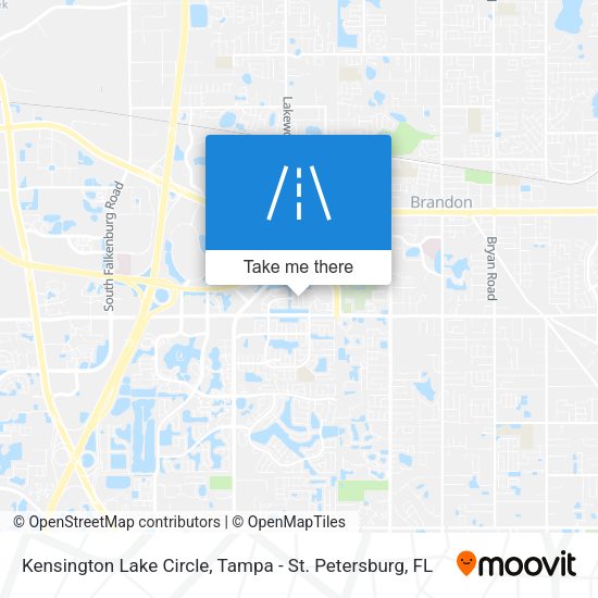 Kensington Lake Circle map