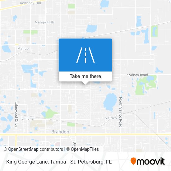 King George Lane map