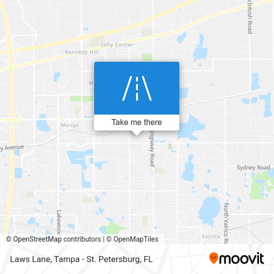 Laws Lane map