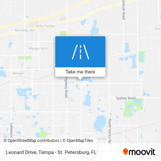 Leonard Drive map