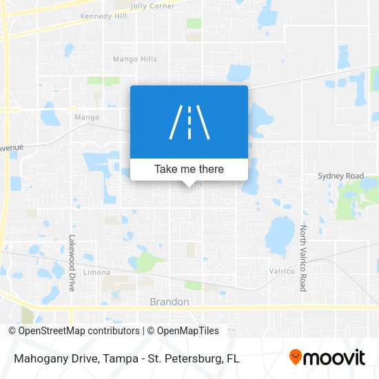 Mahogany Drive map
