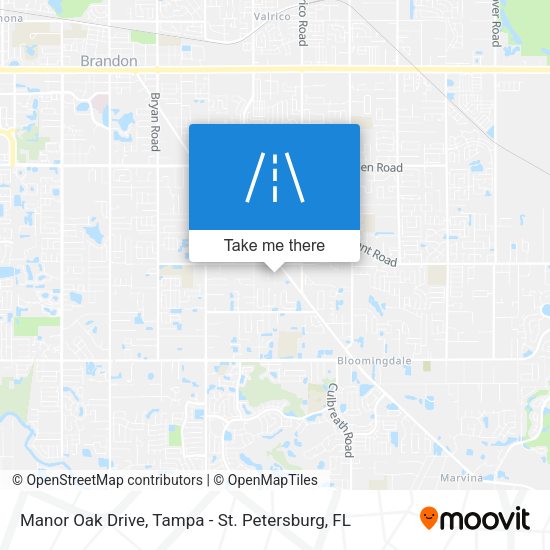 Mapa de Manor Oak Drive