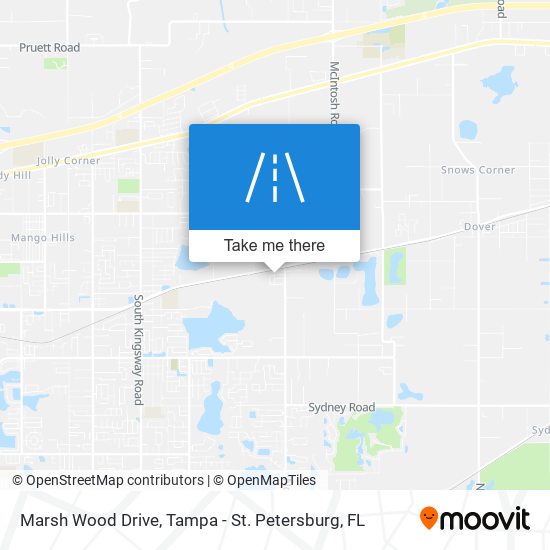 Marsh Wood Drive map