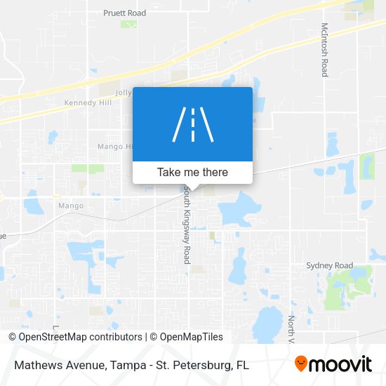 Mapa de Mathews Avenue