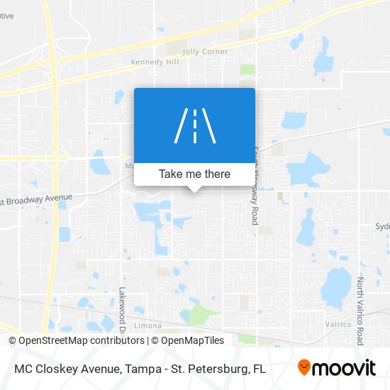 Mapa de MC Closkey Avenue