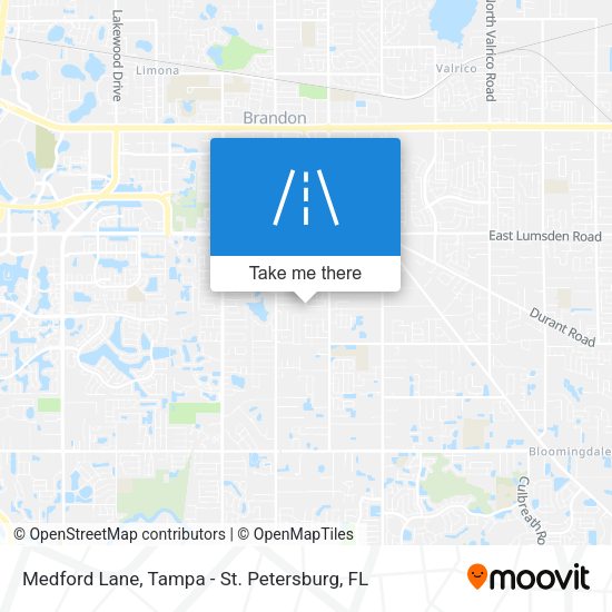 Medford Lane map