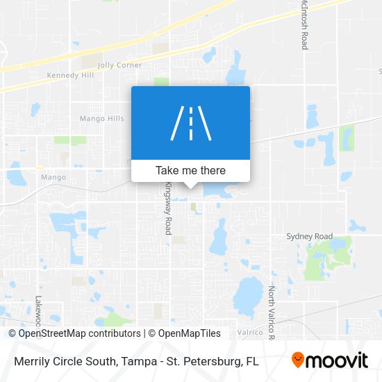 Merrily Circle South map