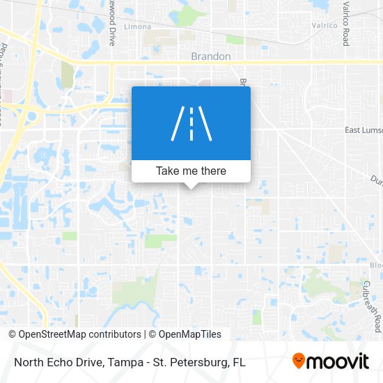 North Echo Drive map