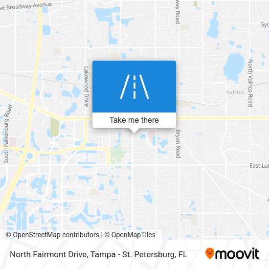 North Fairmont Drive map
