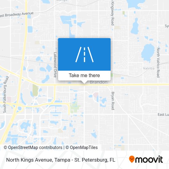 North Kings Avenue map