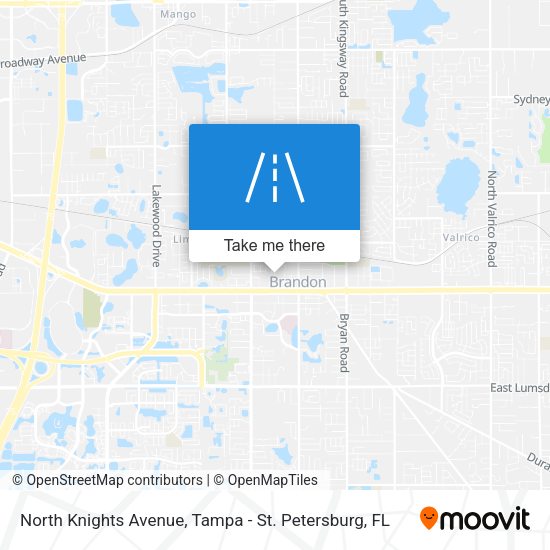 Mapa de North Knights Avenue