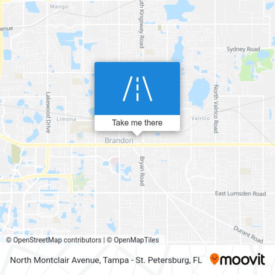 North Montclair Avenue map
