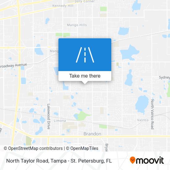 North Taylor Road map