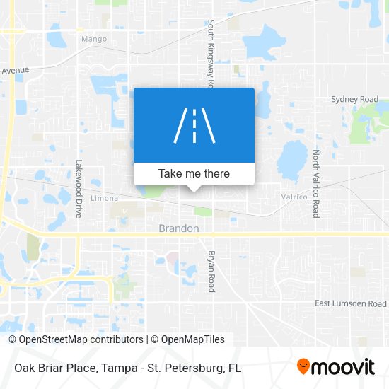 Oak Briar Place map
