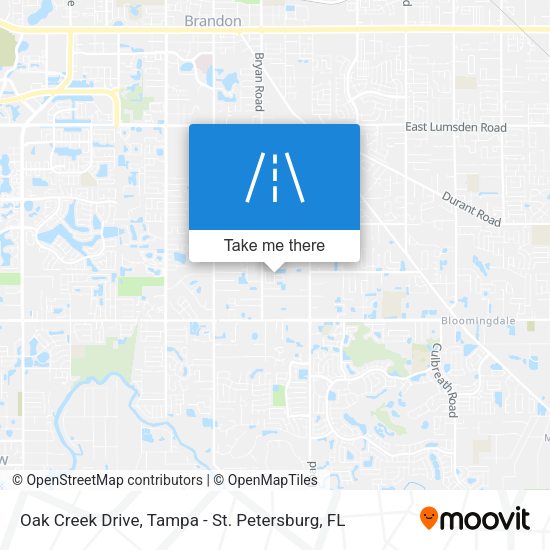 Mapa de Oak Creek Drive