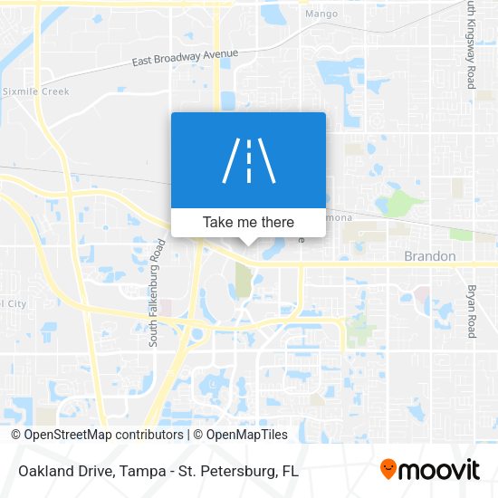 Oakland Drive map