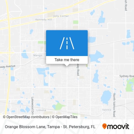 Mapa de Orange Blossom Lane