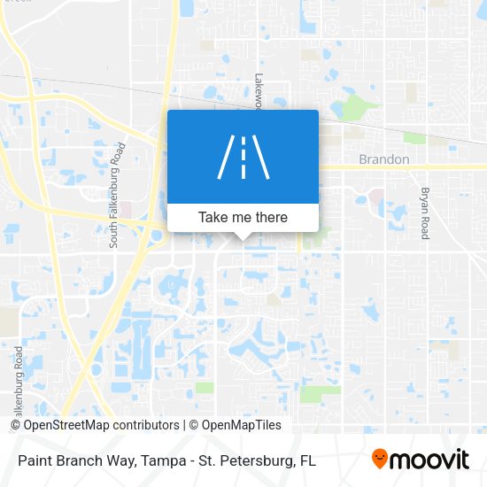 Mapa de Paint Branch Way