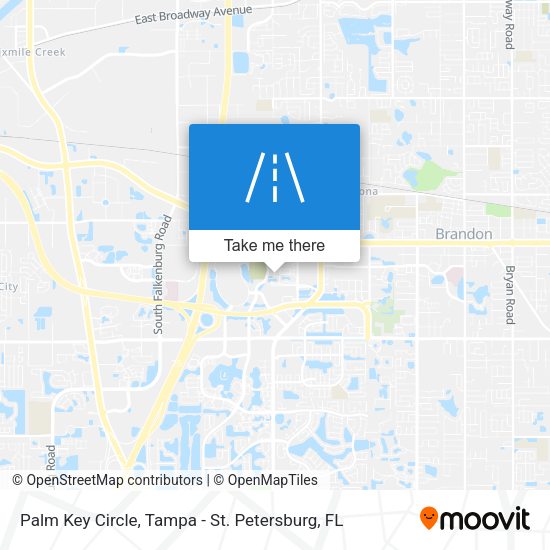 Palm Key Circle map