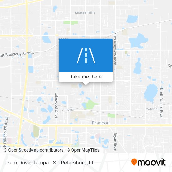 Mapa de Pam Drive