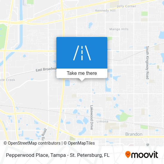 Pepperwood Place map