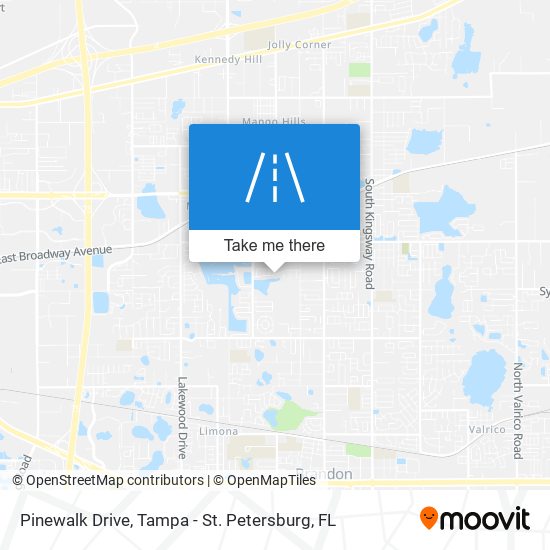 Pinewalk Drive map