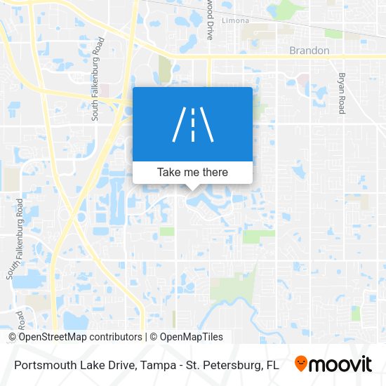 Portsmouth Lake Drive map