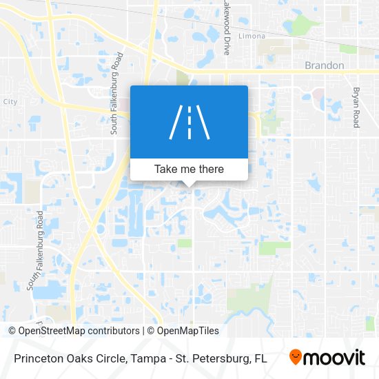 Mapa de Princeton Oaks Circle