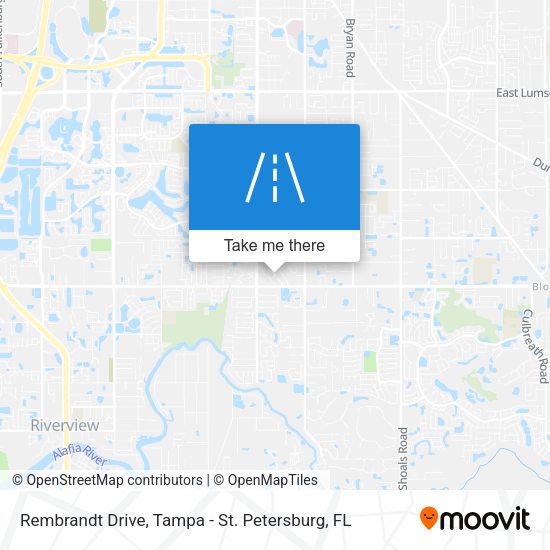 Rembrandt Drive map