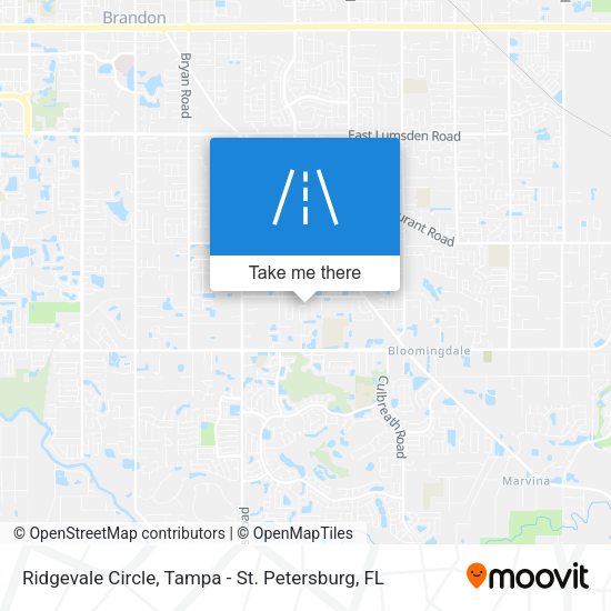 Ridgevale Circle map