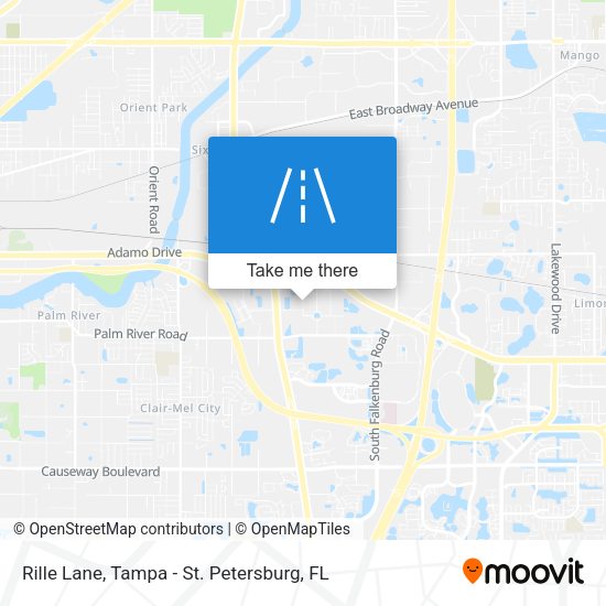 Rille Lane map