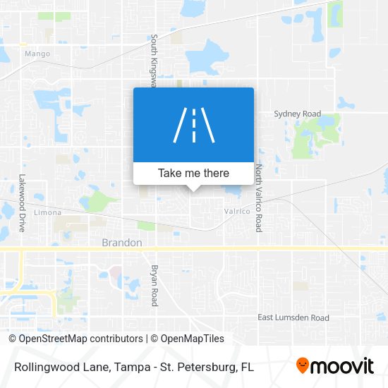 Rollingwood Lane map
