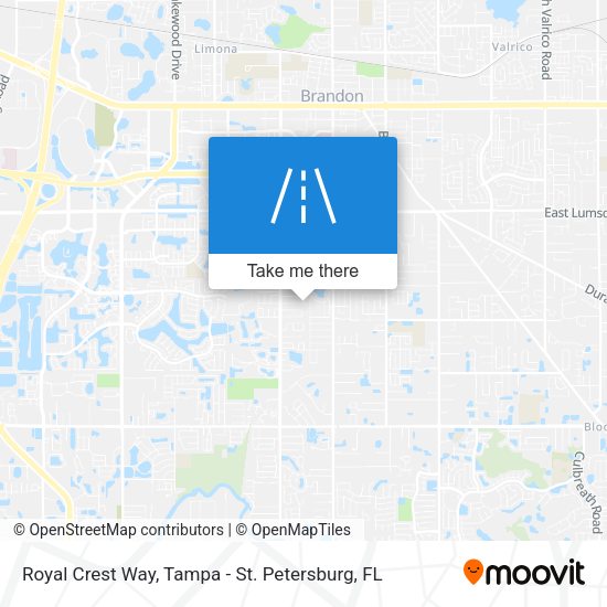 Royal Crest Way map
