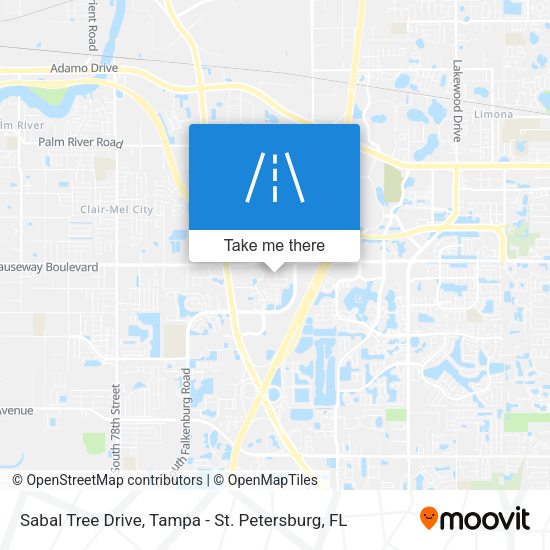 Sabal Tree Drive map