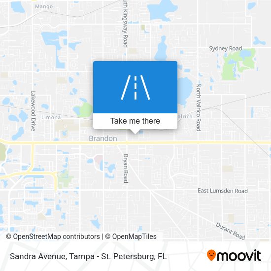 Sandra Avenue map