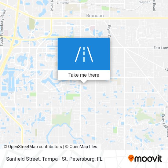 Sanfield Street map