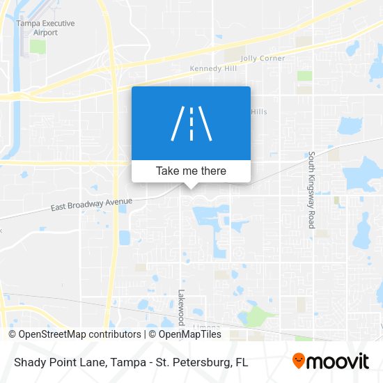Mapa de Shady Point Lane