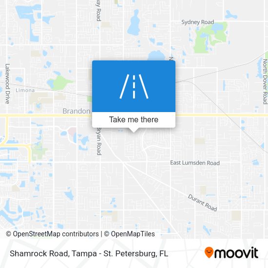 Shamrock Road map