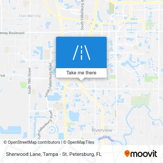 Sherwood Lane map