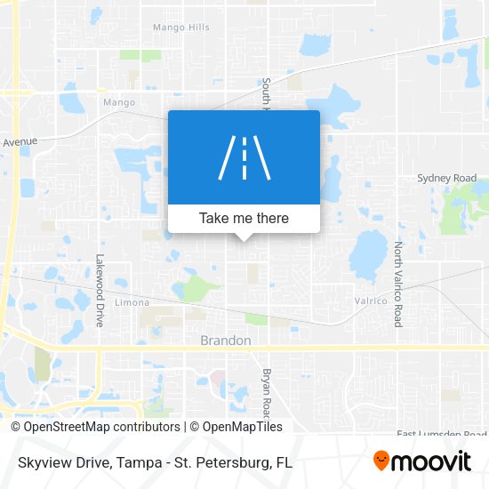 Skyview Drive map