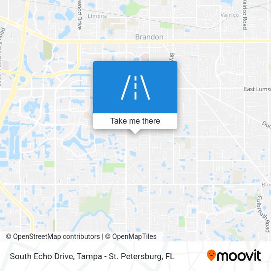 South Echo Drive map