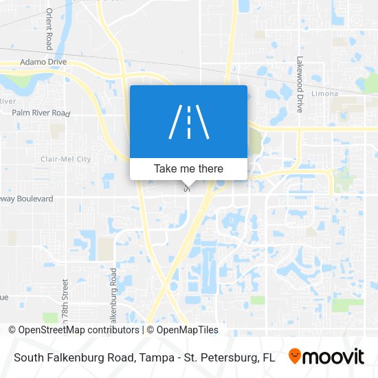 Mapa de South Falkenburg Road