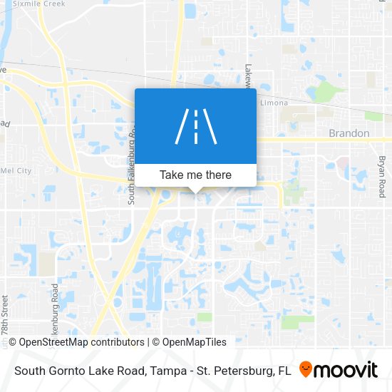 Mapa de South Gornto Lake Road