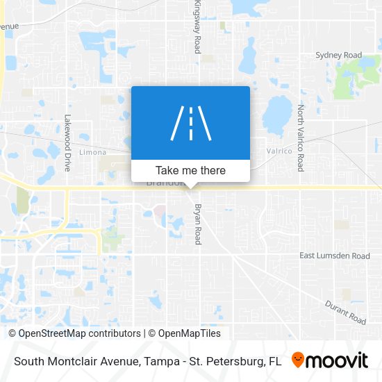 South Montclair Avenue map