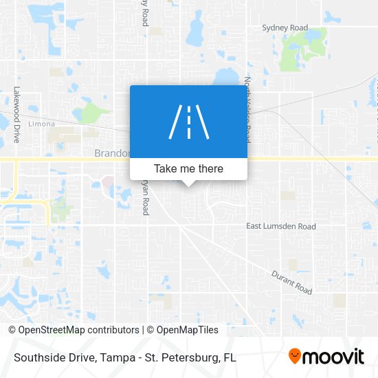 Mapa de Southside Drive